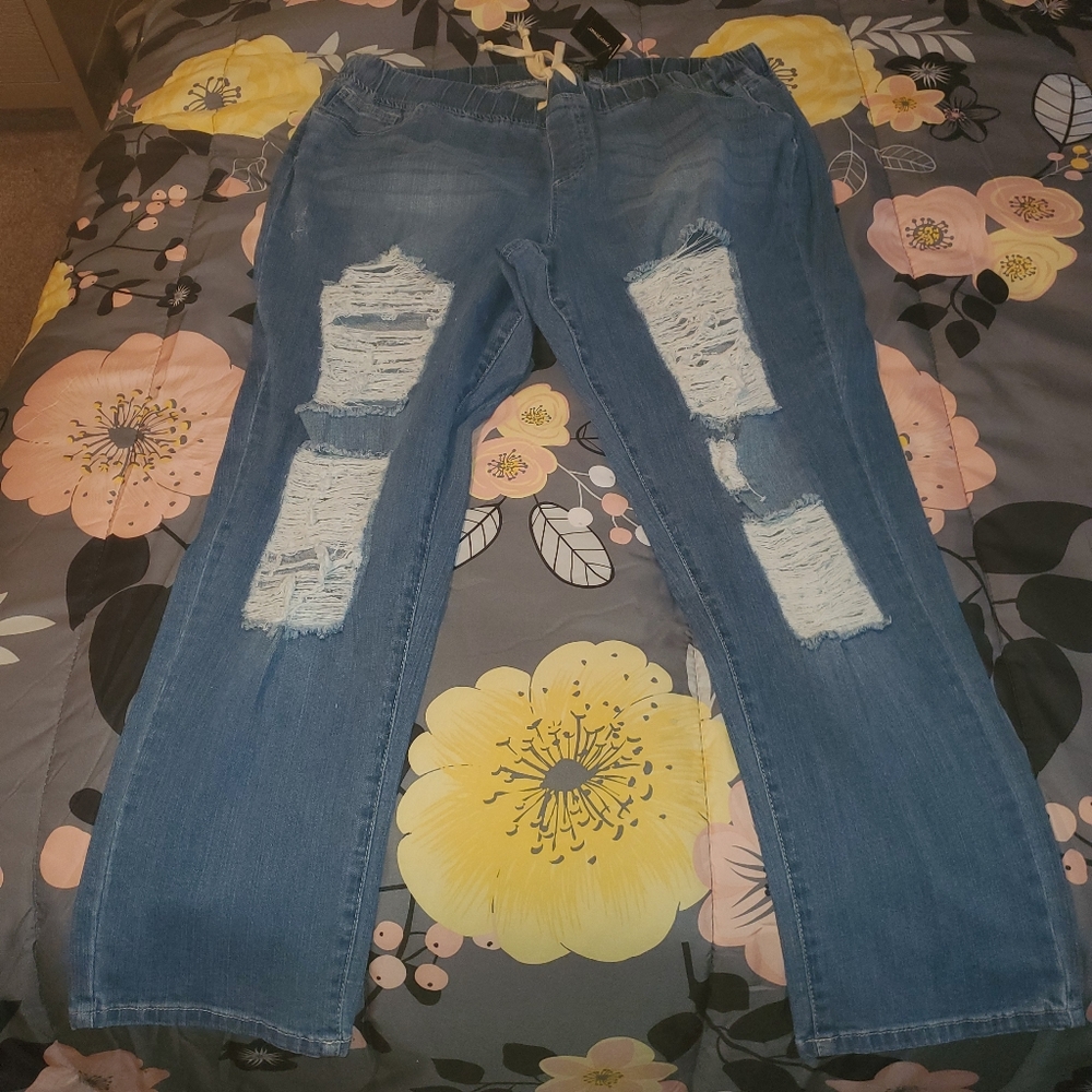 ❤Ashley Stewart distressed Jeans❤